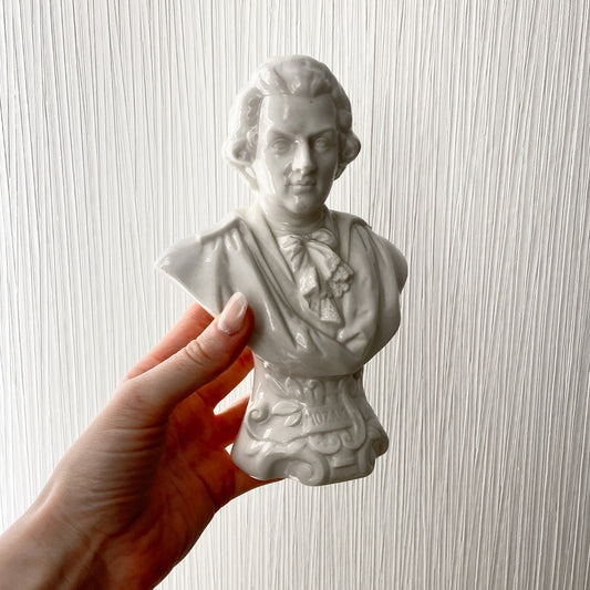 Vintage Mozart porcelain bust