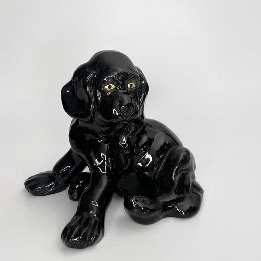 Vintage ceramic dog figurine