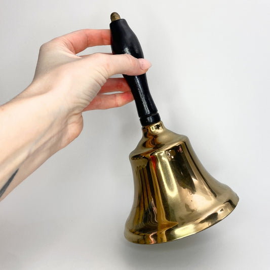 Vintage brass dinner bell