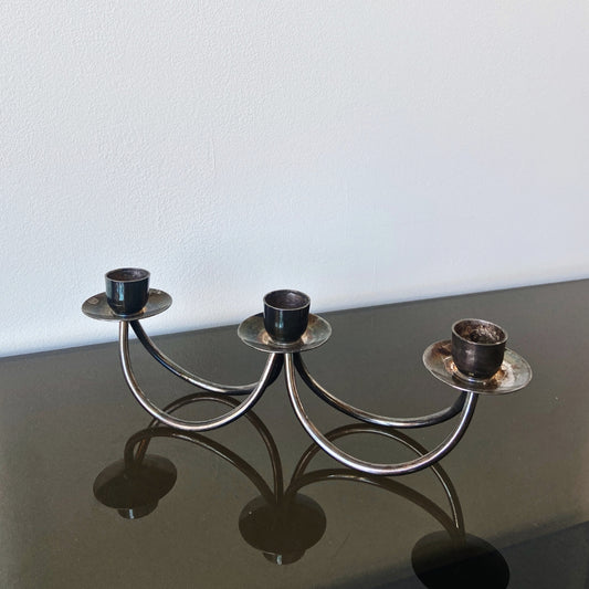 Pewter triple taper holder