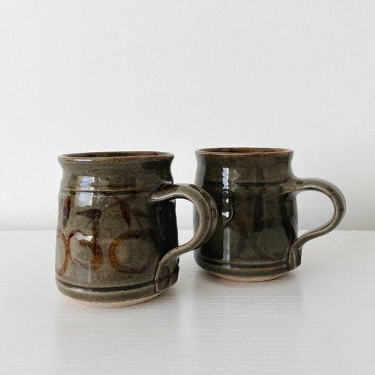 Handmade pottery espresso cups