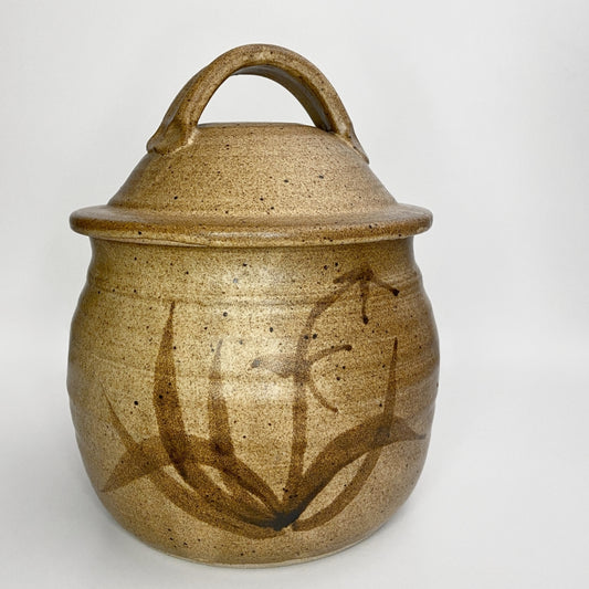 Pottery cookie jar